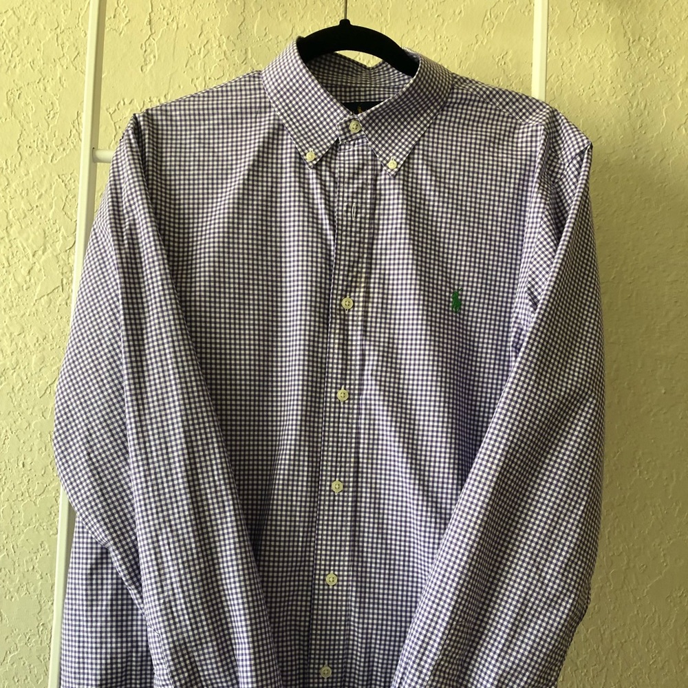 Polo Ralph Lauren Men's Large Purple Dress Shirt